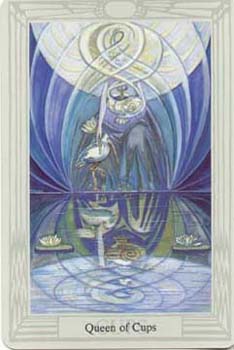 Bægernes Dronning tarotkort
